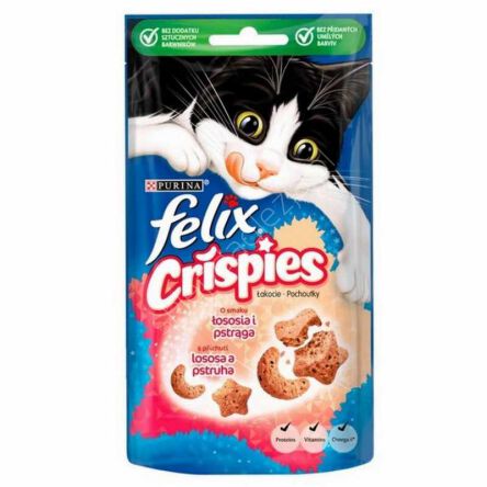 Purina    45g Felix Crispies Łosoś i pstrąg