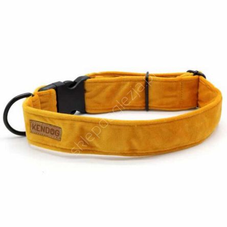 Obroża KenDog XS 1,5cm klamra Velvet Yellow