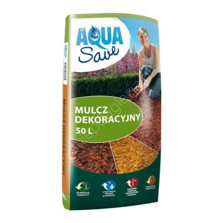 Mulcz dekoracyjny 50l brązowy Aqua Save