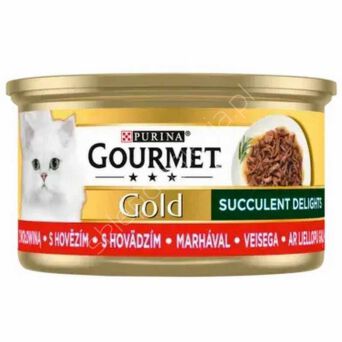 Purina    85g Gourmet Gold Succulent Delight wołowina