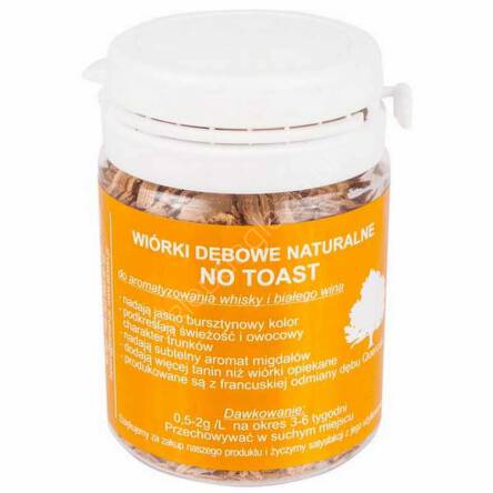 Wiórki dębowe naturalne (nieopiekane) 20g