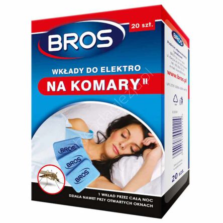 BROS wkłady do elektro na komary 20szt 