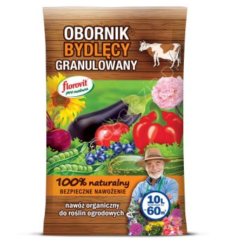 Nawóz obornik granulowany bydlęcy 10l Pro Natura