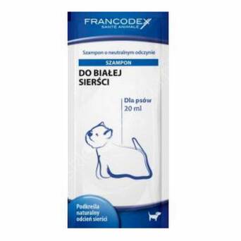 Szampon Francodex dla psów o sierści białej 20ml