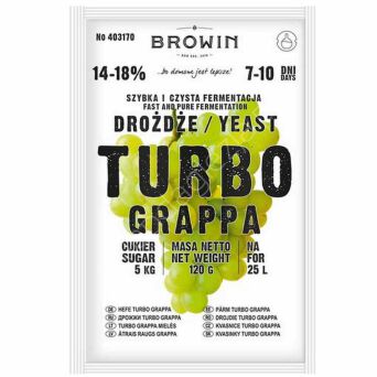 Drożdże gorzelnicze Turbo Grappa 120g