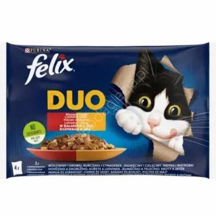 Purina    85g*4 Felix Duo wiejskie smaki