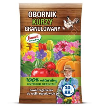 Nawóz obornik granulowany kurzy  10l Pro Natura