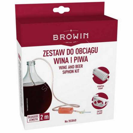 Ściągacz do wina, wężyk z gruszką