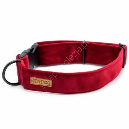 Obroża KenDog S 2,5cm klamra Velvet Red