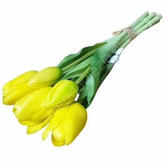 Bukiet Tulipan gumowy żółty 5szt