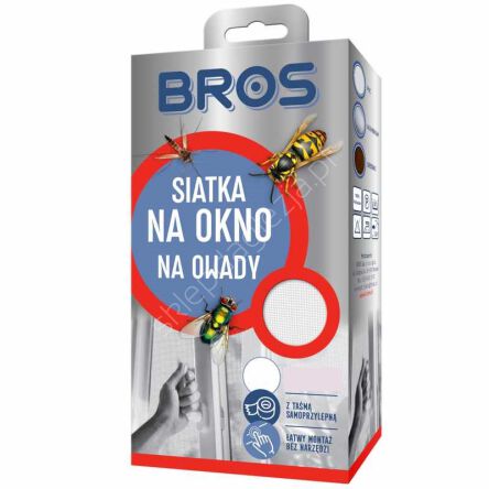 Siatka na okno 150*130cm biała Bros