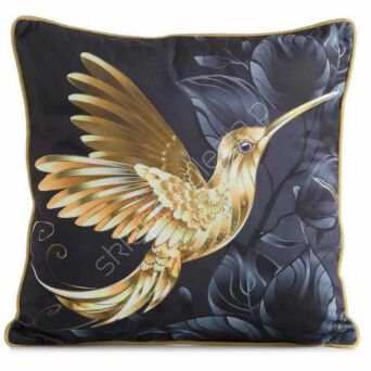 Poszewka Velvet 45*45cm czarno-złota