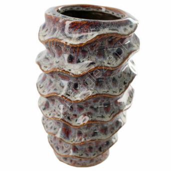 Wazon ceramiczny 13,5x21cm fioletowy