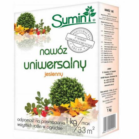 Nawóz Sumin jesienny uniwersalny 1kg, nawóz jesienny do róż