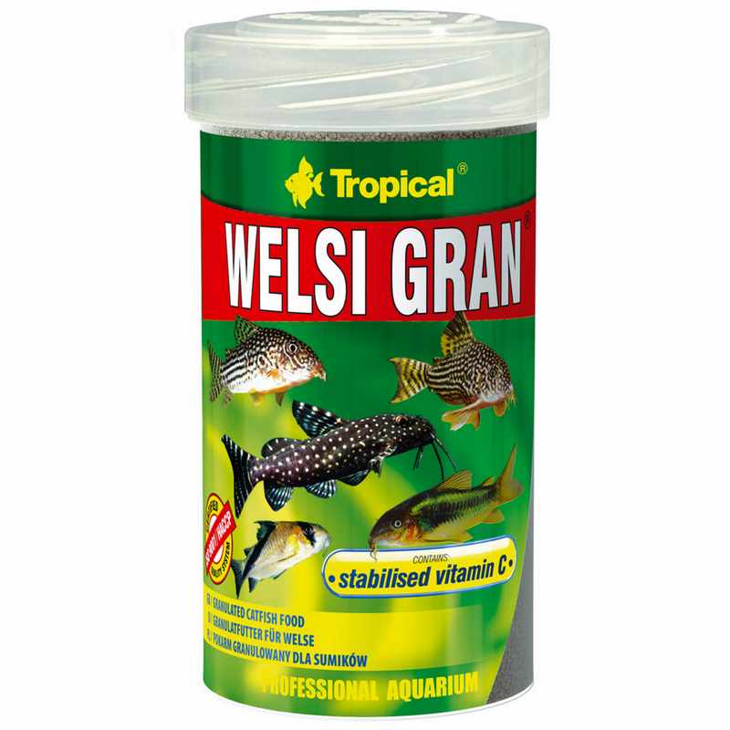 Фото - Корм для риб Tropical Pokarm dla ryb akwariowych Welsi gran 250ml 