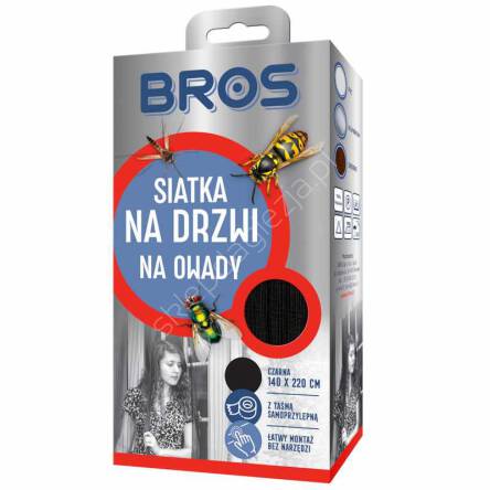 BROS Siatka na drzwi 140*220cm biała