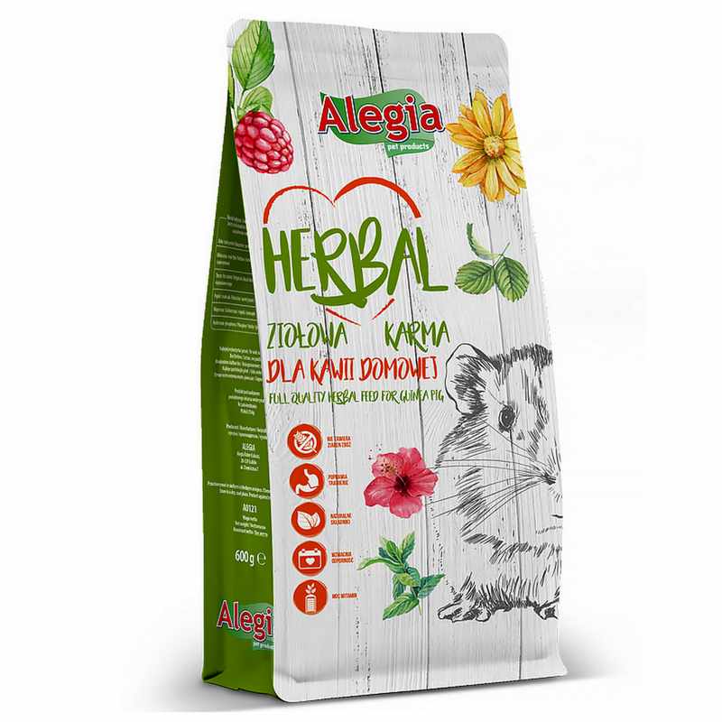 Zdjęcia - Karma dla gryzoni Alegia Herbal Kawia 600g