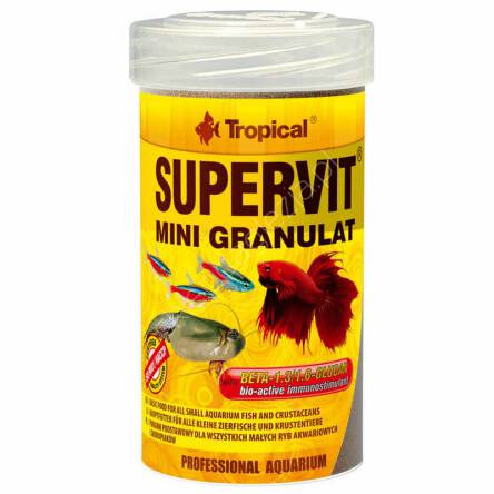 Pokarm dla ryb akwariowych Supervit mini gran100ml