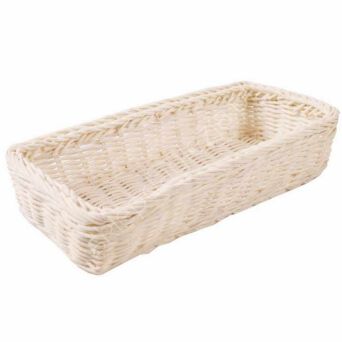 Wiklina Koszyk rattan 26x11x6cm biały