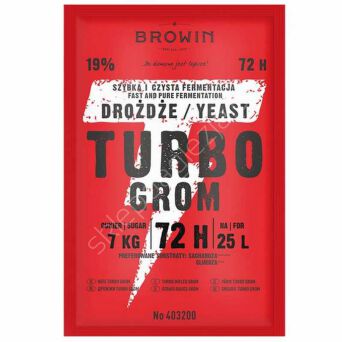 Drożdże gorzelnicze Turbo Grom 72h 120g