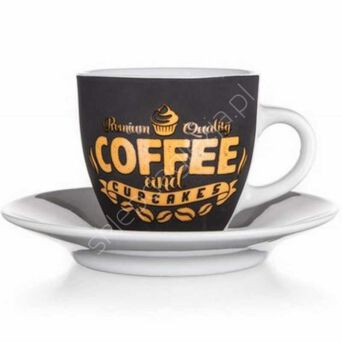 Filiżanka ze spodkiem Coffe 90ml