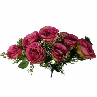 Bukiet róże różowe 32cm