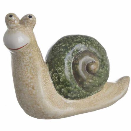 Figurka ceramiczna Ślimak 14,5cm