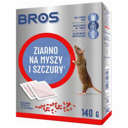 BROS Ziarno na myszy i szczury 140g