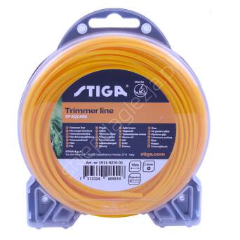 Żyłka 2,4mm  15m Stiga kwadrat SP66 blister 