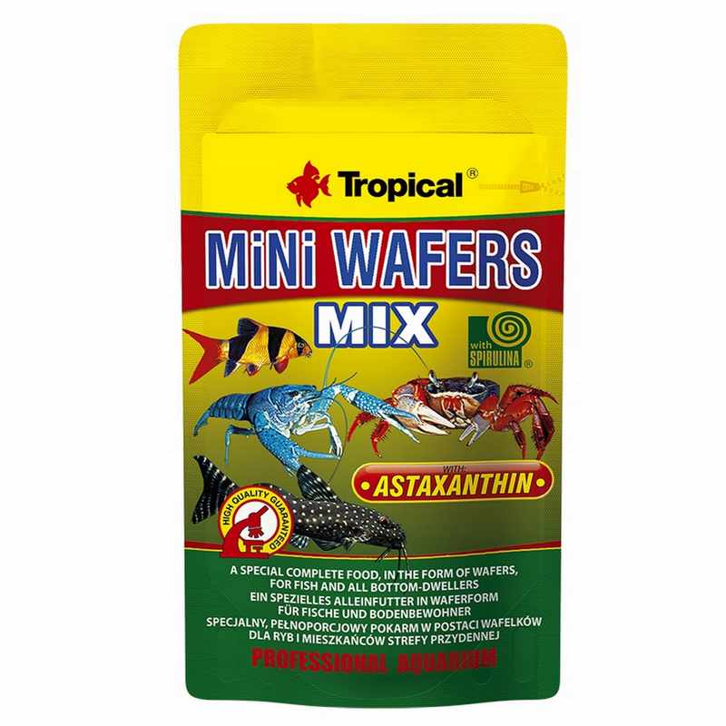 Фото - Корм для риб Tropical Pokarm dla ryb akwariowych Mini Wafers Mix 18g 