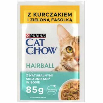 Purina    85g Cat Chow saszetka Hairball kurczak, fasola