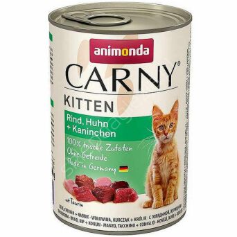 Animonda dla kota 400g Carny Kitten wołowina+kura+królik