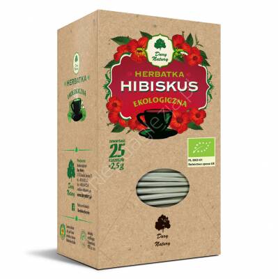 Herbata Eko Hibiskus 25x2,5g