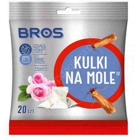 BROS Kulki na mole 120g Kwiatowe 