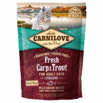 Carnilove Kot  400g Fresh Carp&Trout Sterilised