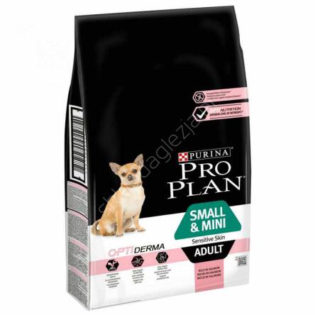 Pro Plan  3kg Opti Adult Small Sensitive skin Derm