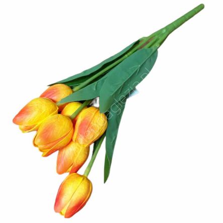 Bukiet Tulipan pianka żółto-pomarańczowy 7szt