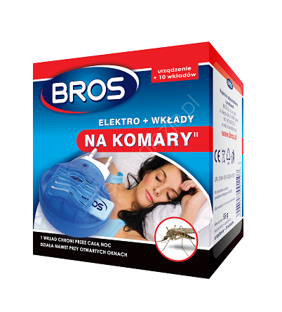 BROS Elektro + 10 wkładów na komary 