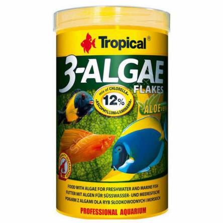 Pokarm dla ryb akwariowych 3-Algae Flakes 250ml