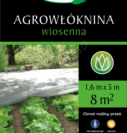 Agrowłóknina 1,6* 5  P17 hobby biała