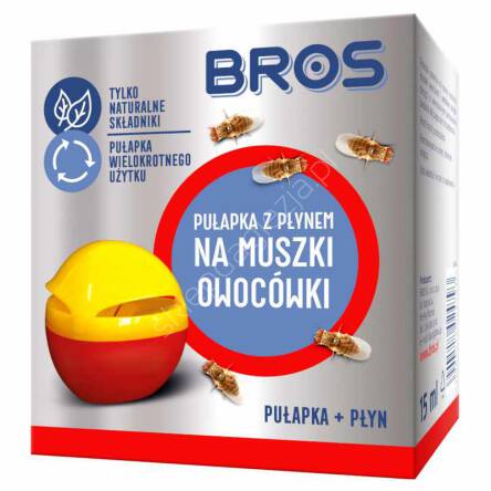 BROS Pułapka na muszki owocówki z płynem 30ml 