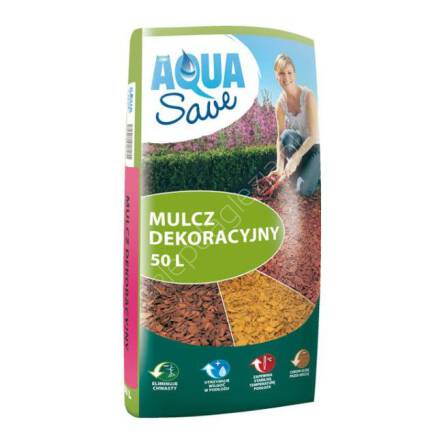 Mulcz dekoracyjny 50l czerwony Aqua Save