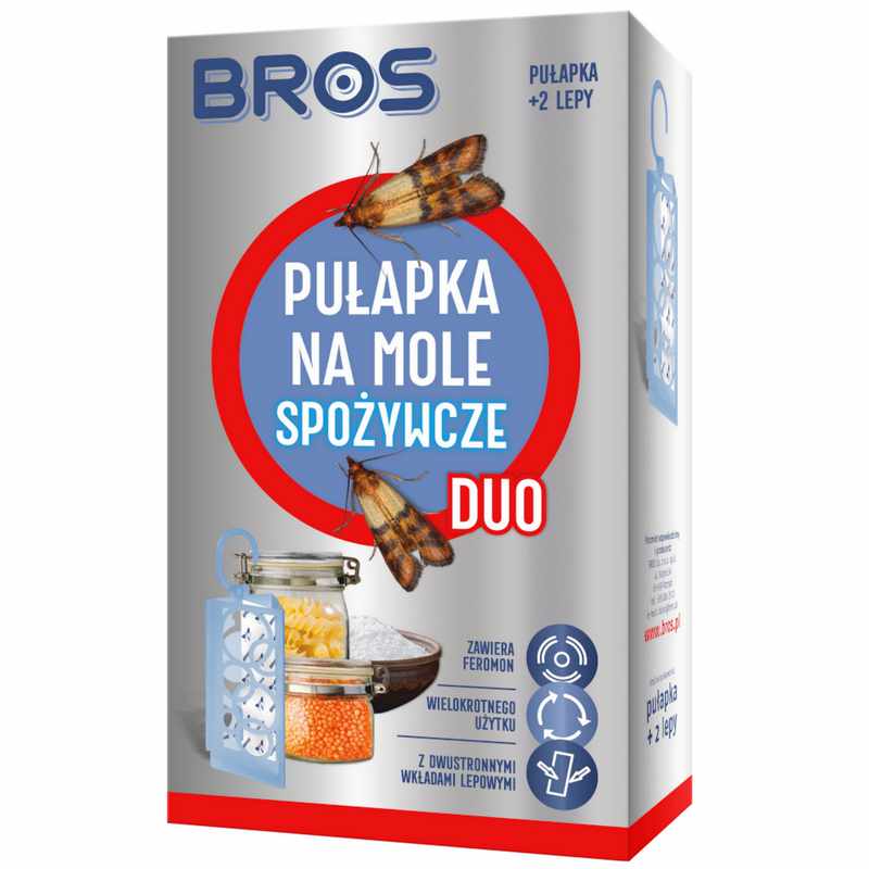 Фото - Відлякувачі комах і тварин BROS Pułapka na mole spożywcze Duo + 2wkłady 