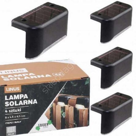 Lampa solarna Linus LED kpl. 4 szt. ciepły biały