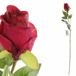 Róża pojedyńcza bordowa 66cm