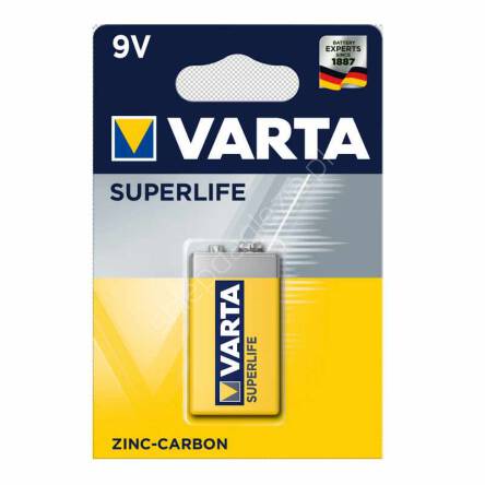 Bateria Varta 1szt 9,0V blister 6F22 Superlife