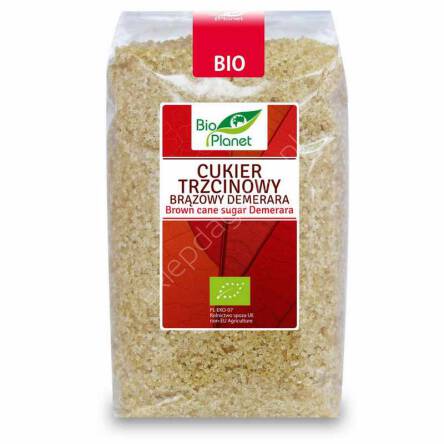 Cukier trzcinowy brązowy Demerara BIO 500g