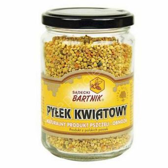 Miód 0,2kg pyłek kwiatowy słoik