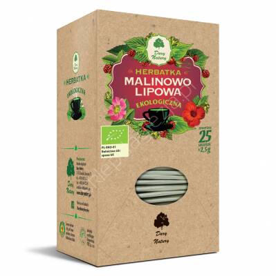 Herbata Eko Malinowo-Lipowa 25x2,5g