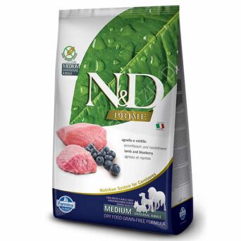 Farmina N&D Dog Adult Medium Lamb&Blueberry D 12kg